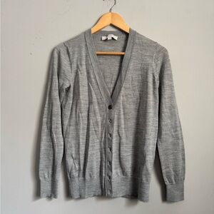 LOFT women’s  Charcoal Cardigan Sweater